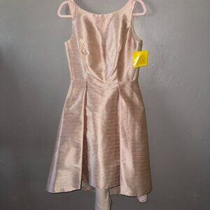 Alfred Sung champagne satin cocktail/formal dress. Size 12